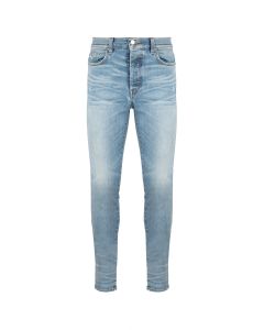 Amiri washed blue stack skinny jeans