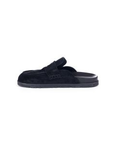 Hermes Go black suede mules - 38