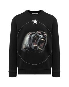 Givenchy Screaming Monkeys black crewneck sweatshirt