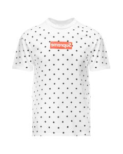 Supreme x COMME des GARÇONS SHIRT Polka Dot box logo white t-shirt